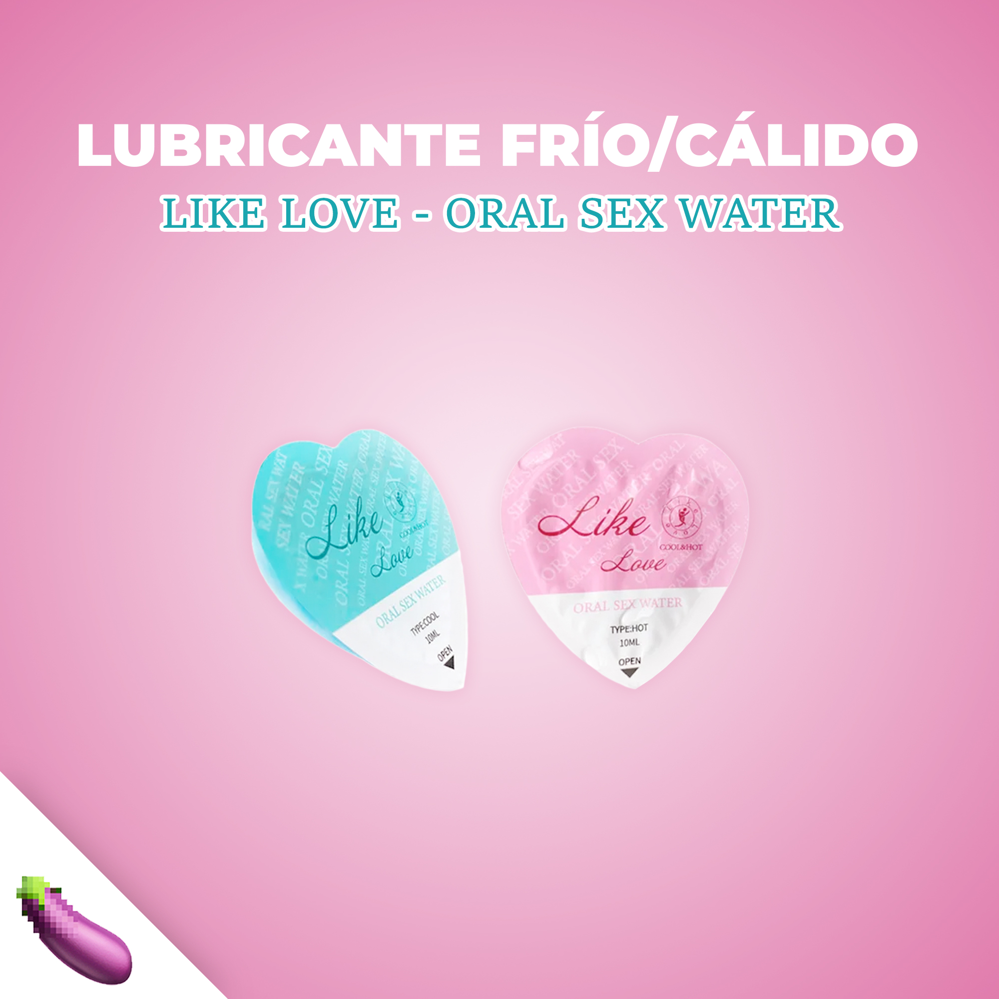 Lubricante Para Sexo Orla Frio/Caliente (Like Love - Oral Sex Water) -  Berenjena SEX-SHOP